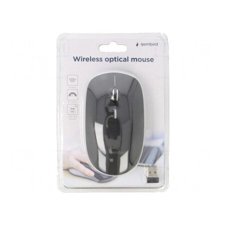 Mouse Optic Negru Fără Fir USB 10m 4 Butoane | Electronic-mag.ro | Componente Electronice