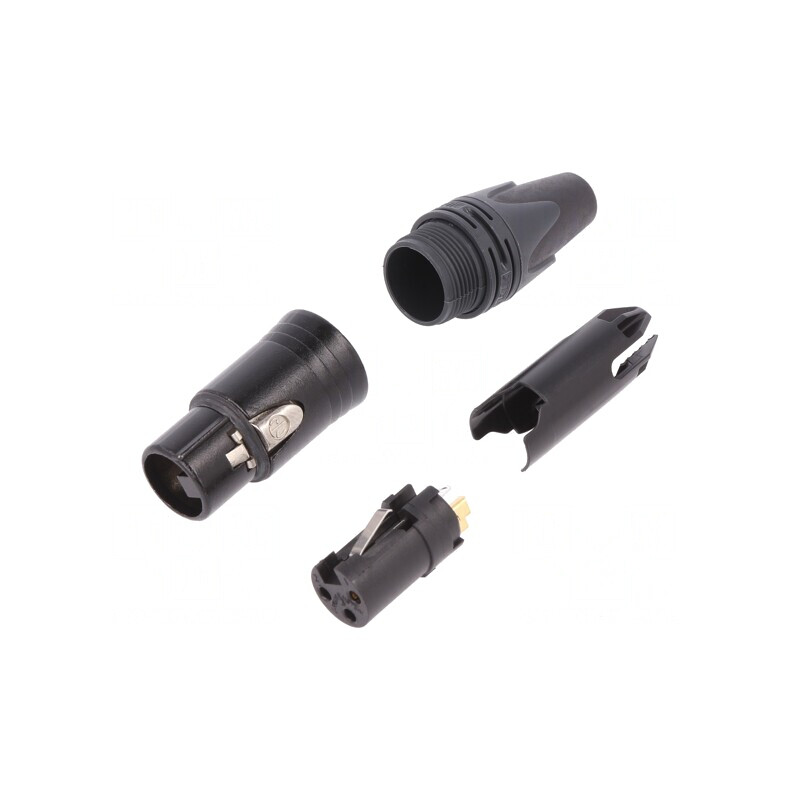 Mufă XLR Mamă 3-Pin pe Cablu Contacte Bronz | Electronic-mag.ro | Componente Electronice Mufă XLR Mamă 3-Pin pe Cablu Contacte Bronz | Electronic-mag.ro | Componente Electronice