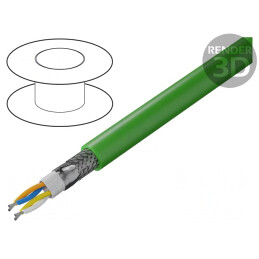 Cablu de Rețea HELUKAT PROFInet 2x2x22AWG Cat5e Cu