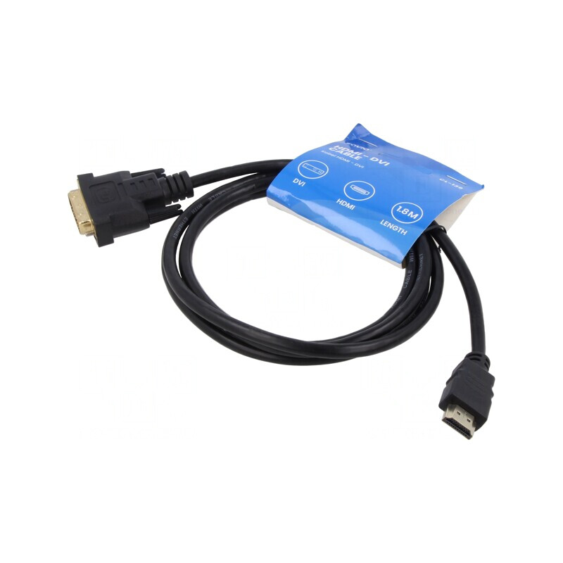 Cablu HDMI 1.4 la DVI-D Negru | Electronic-mag.ro | Componente Electronice