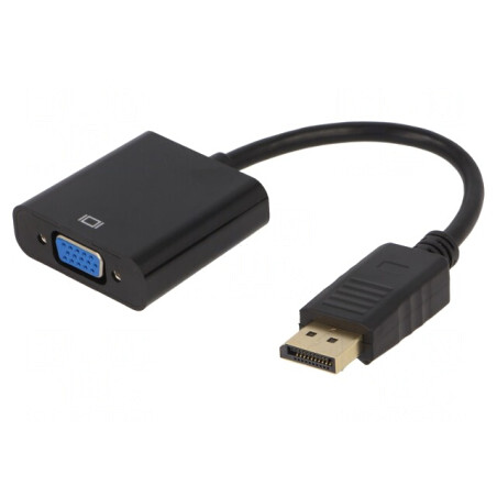 Adaptor DisplayPort 1.1a 0,15m Negru | Electronic-mag.ro | Componente Electronice