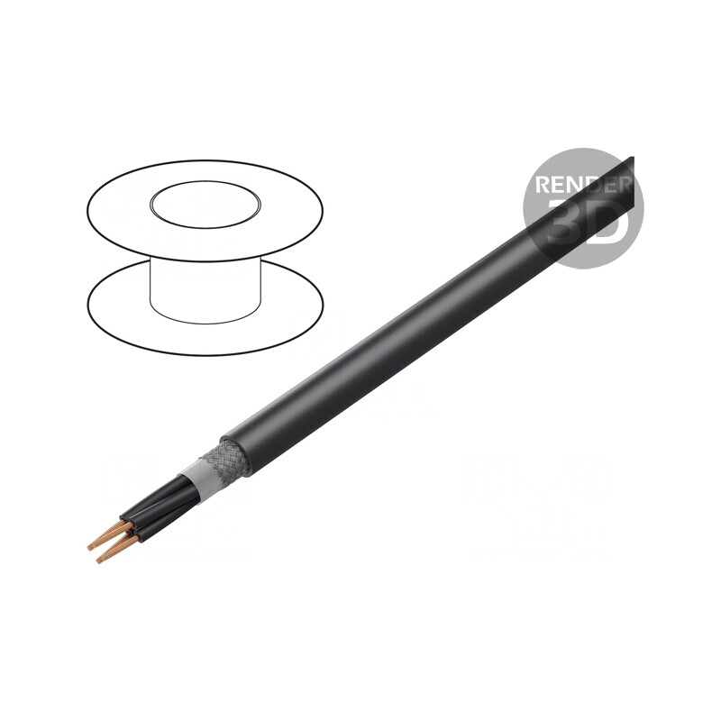 Cablu ÖLFLEX ROBUST 215C 4x0,5mm2 Negru 300V/500V | Electronic-mag.ro | Componente Electronice