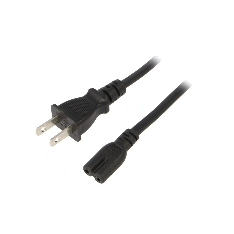 Cablu Alimentare IEC C7 - NEMA 1-15 1.8m 7A | Electronic-mag.ro | Componente Electronice