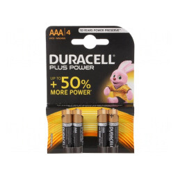 Baterii Alcaline AAA 1,5V Pachet 4 Bucăți | Electronic-mag.ro | Componente Electronice
