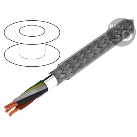 Cablu BiTservo 4G4mm² PVC Transparent 600V/1kV | Electronic-mag.ro | Componente Electronice