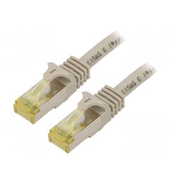 Cablu Patch S/FTP Cat6a LSZH Gri 3m | Electronic-mag.ro | Componente Electronice