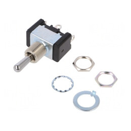 Comutator Basculant 3 Pozitii ON-OFF-ON 10A 125V | Electronic-mag.ro | Componente Electronice