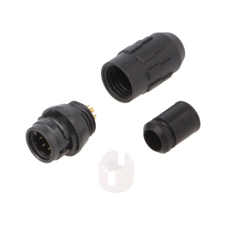 Conector circular HR30 push-pull mufă aurit 6 pini | Electronic-mag.ro | Componente Electronice
