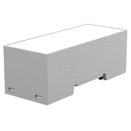 Carcasă pentru șină DIN gri 90mm x 36,1mm x 32mm | Electronic-mag.ro | Componente Electronice
