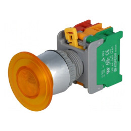 Comutator acționat prin apăsare 22mm 1 NC NO | Electronic-mag.ro | Componente Electronice