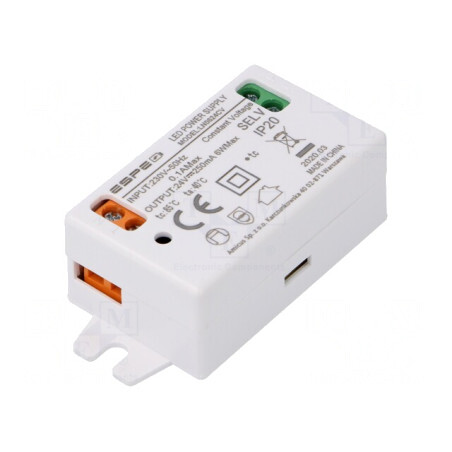 Alimentator LED 6W 24VDC 250mA IP20 | Electronic-mag.ro | Componente Electronice
