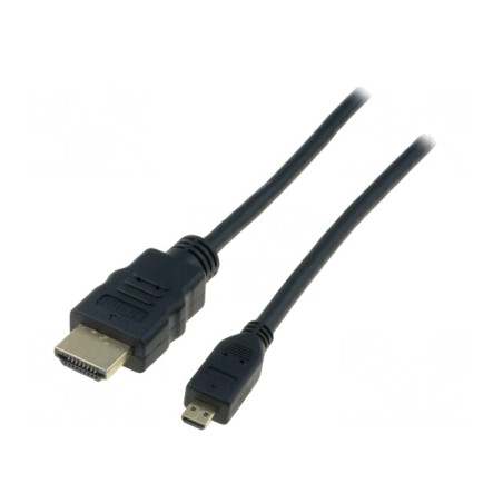 Cablu HDMI 1.4 Micro HDMI 2m Negru | Electronic-mag.ro | Componente Electronice