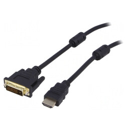 Cablu HDMI la DVI-D 3m Negru | Electronic-mag.ro | Componente Electronice