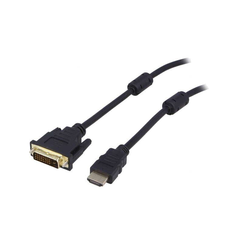 Cablu HDMI la DVI-D 3m Negru | Electronic-mag.ro | Componente Electronice