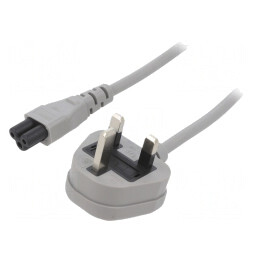 Cablu Alimentare 3m Gri 3x0,75mm2 3A | Electronic-mag.ro | Componente Electronice