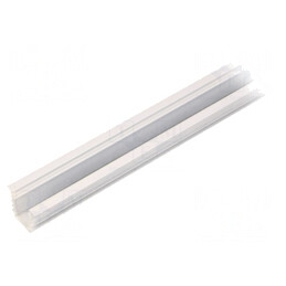 Profil aluminiu încastrat 1m pentru module LED albe DEEP10 | Electronic-mag.ro | Componente Electronice
