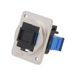 Conector fibră optică duplex monomod metalic | Electronic-mag.ro | Componente Electronice