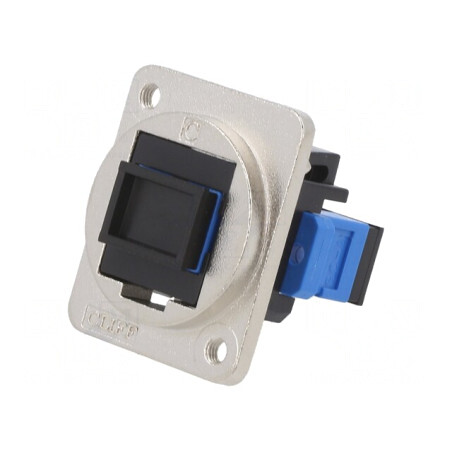 Conector fibră optică duplex monomod metalic | Electronic-mag.ro | Componente Electronice