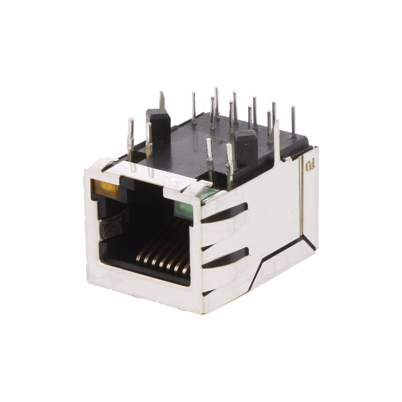 Soclu RJ45 Ecranat cu LED 8P8C THT | Electronic-mag.ro | Componente Electronice Soclu RJ45 Ecranat cu LED 8P8C THT | Electronic-mag.ro | Componente Electronice