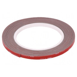Bandă de Fixare Acrilică Gri 6mm x 5m 230°C | Electronic-mag.ro | Componente Electronice