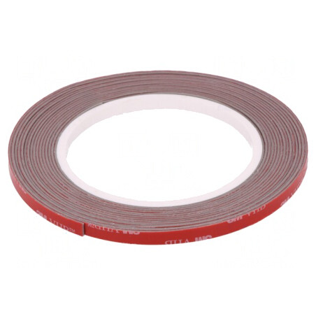 Bandă de Fixare Acrilică Gri 6mm x 5m 230°C | Electronic-mag.ro | Componente Electronice