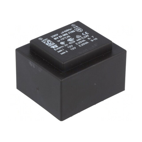 Transformator încapsulat 4,5VA 230VAC 12V 187mA | Electronic-mag.ro | Componente Electronice