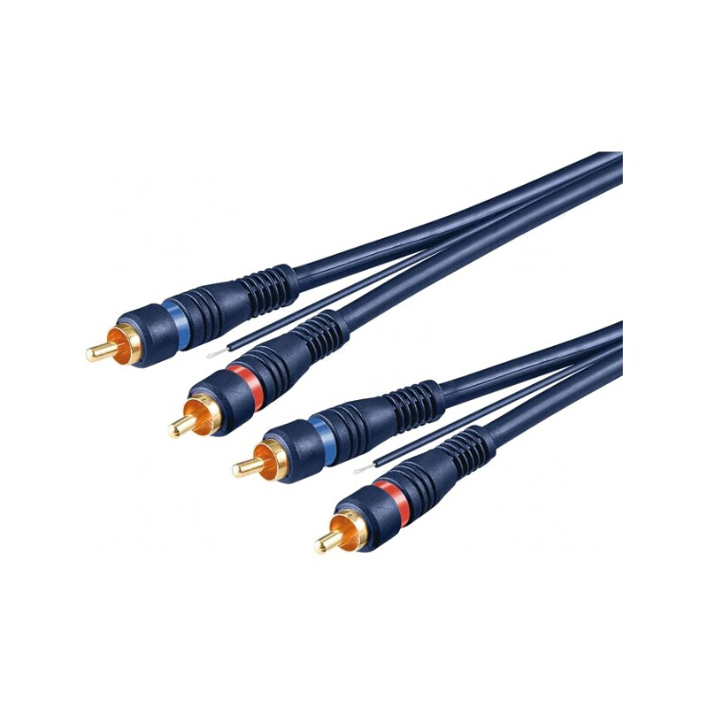 Cablu RCA 2 Mufe Aurite 5m | Electronic-mag.ro | Componente Electronice