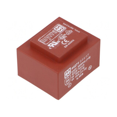Transformator încapsulat 10VA 230V 6V PCB | Electronic-mag.ro | Componente Electronice