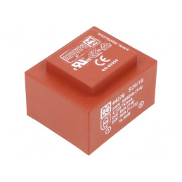 Transformator încapsulat 10VA 230V AC 24V 208mA PCB | Electronic-mag.ro | Componente Electronice