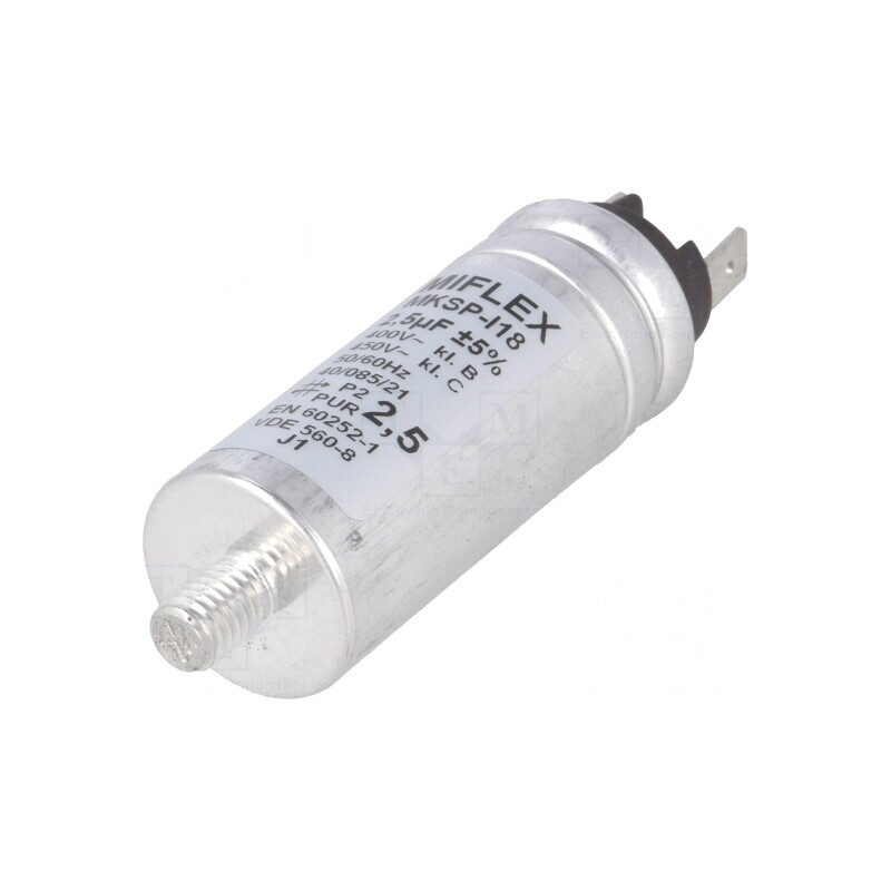Condensator pentru Motoare 2,5uF 25x62mm | Electronic-mag.ro | Componente Electronice