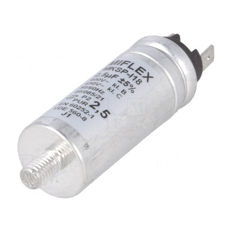Condensator pentru Motoare 2,5uF 25x62mm | Electronic-mag.ro | Componente Electronice