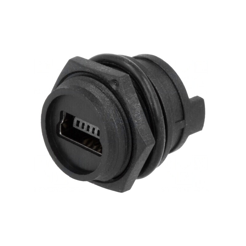 Soclu USB B Mini Panou Lipire IP67 | Electronic-mag.ro | Componente Electronice