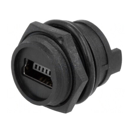 Soclu USB B Mini Panou Lipire IP67 | Electronic-mag.ro | Componente Electronice
