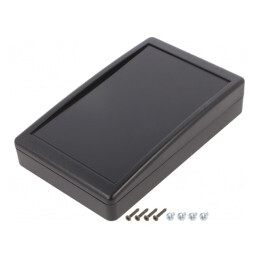 Carcasă Desktop ABS Neagră 90x144x30mm | Electronic-mag.ro | Componente Electronice