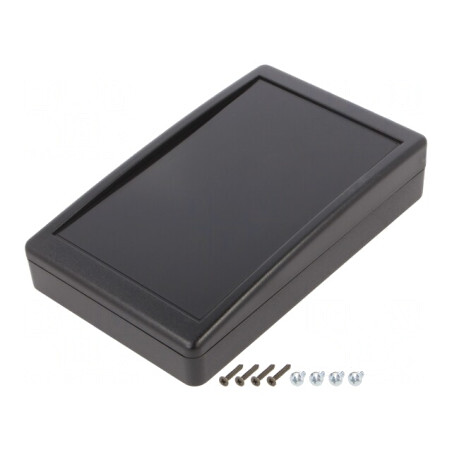 Carcasă Desktop ABS Neagră 90x144x30mm | Electronic-mag.ro | Componente Electronice