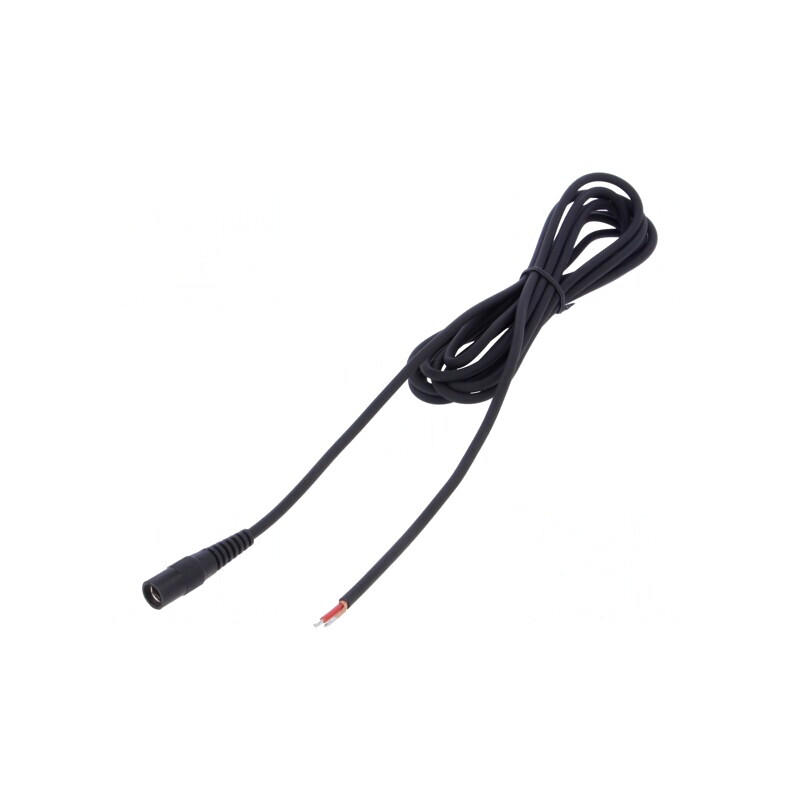 Cablu Alimentare DC 5,5/2,1 Soclu Drept Negru 3m 1x1mm2 | Electronic-mag.ro | Componente Electronice Cablu Alimentare DC 5,5/2,1 Soclu Drept Negru 3m 1x1mm2 | Electronic-mag.ro | Componente Electronice