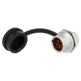 Soclu SF12 tată IP67 5 PIN 5A 180V | Electronic-mag.ro | Componente Electronice