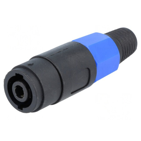 Mufă Difuzoare Tata 4PIN Cu Manson pe Cablu | Electronic-mag.ro | Componente Electronice