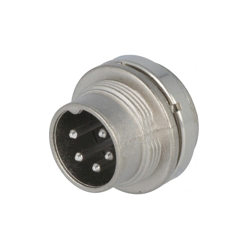 Conector M16 soclu tată 5 pini 300V 5A IP40 | Electronic-mag.ro | Componente Electronice
