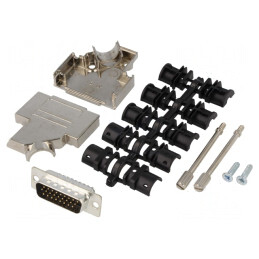 Mufă D-Sub HD 26-Pin Lipire Neagră | Electronic-mag.ro | Componente Electronice