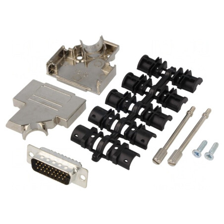 Mufă D-Sub HD 26-Pin Lipire Neagră | Electronic-mag.ro | Componente Electronice