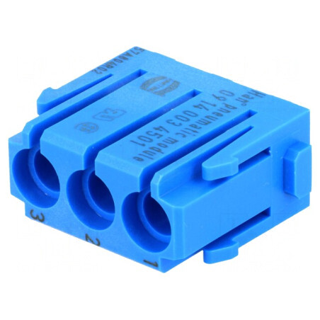 Conector Pneumatic Han-Modular Tată-Mamă Module 1 | Electronic-mag.ro | Componente Electronice