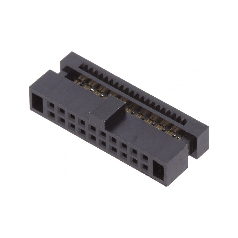 Mufă şiruri pini Minitek127 mamă 20 pini drept 1.27mm IDC | Electronic-mag.ro | Componente Electronice