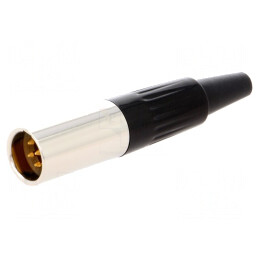 Mufă XLR Mini Tată 6 PIN pe Cablu | Electronic-mag.ro | Componente Electronice