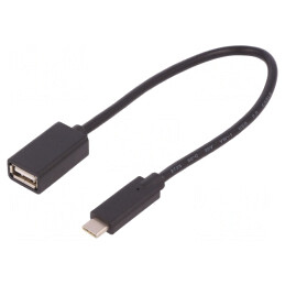 Cablu USB 2.0 A la USB C 0.25m | Electronic-mag.ro | Componente Electronice