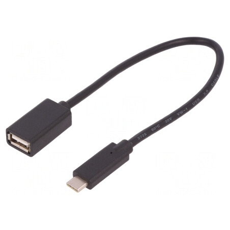 Cablu USB 2.0 A la USB C 0.25m | Electronic-mag.ro | Componente Electronice