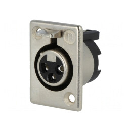Soclu XLR Mamă 3 Pinuri 50V | Electronic-mag.ro | Componente Electronice