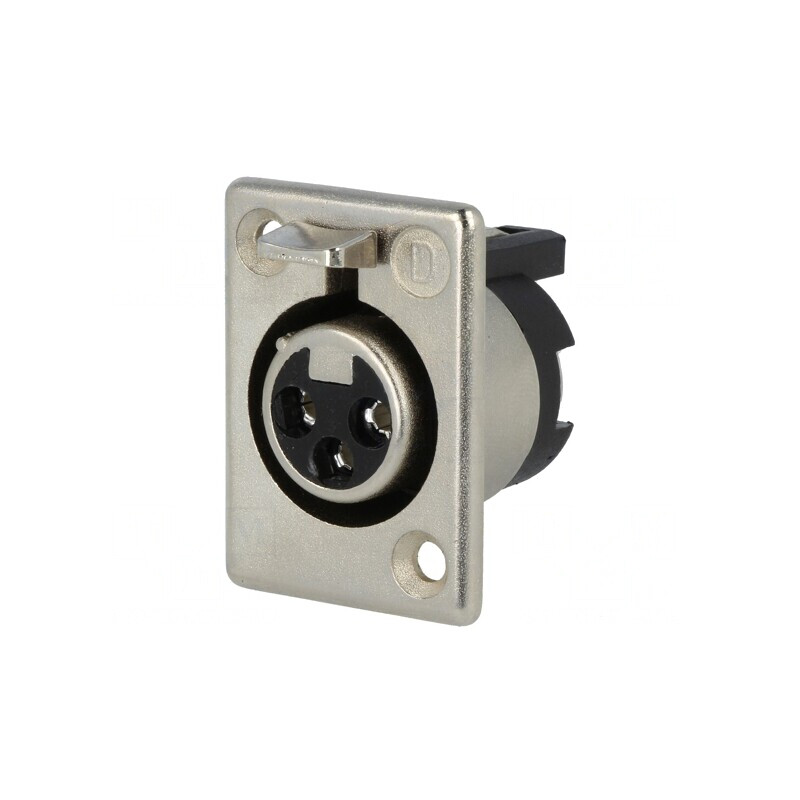 Soclu XLR Mamă 3 Pinuri 50V | Electronic-mag.ro | Componente Electronice