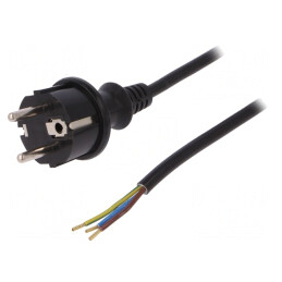 Cablu Electric SCHUKO 3m 3x1mm2 | Electronic-mag.ro | Componente Electronice