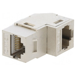 Soclu Adaptor 6a Ecranat Keystone PoE 8p8c | Electronic-mag.ro | Componente Electronice